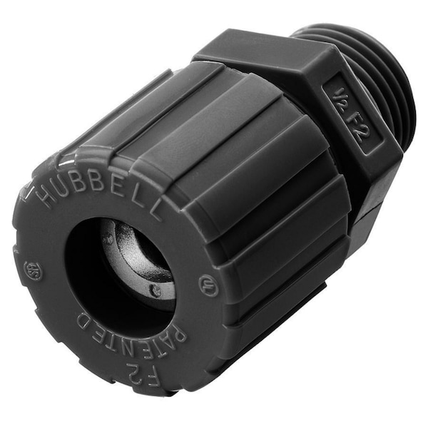 Hubbell Wiring Device-Kellems Kellems Wire Management, Cord Connectors, Straight Male, .88-1.00", 1", Nylon SHC2043CR - main